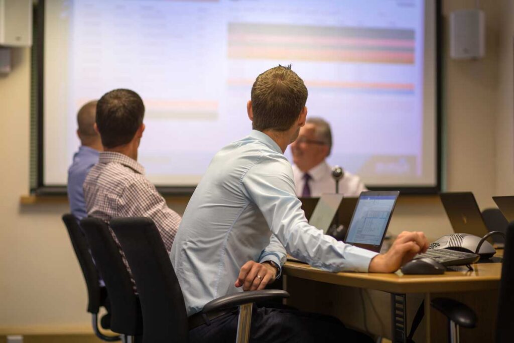 The ITAL Group Team discussing Rail Operations Solutions in the ITAL Group offices in Portsmouth