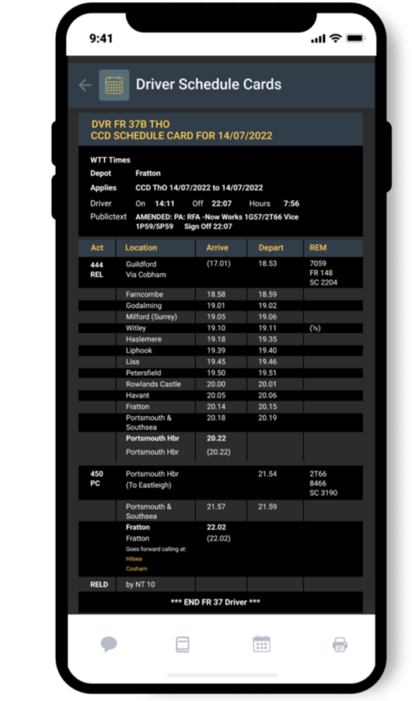 Tools for managing staff schedules in rail operations by ITAL Group.