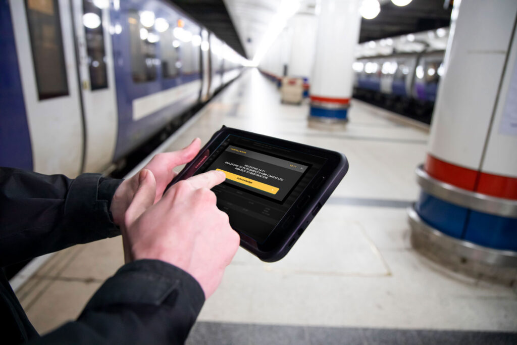 Dashboard view of ITAL Group's Staff Schedule Cards App for rail operations